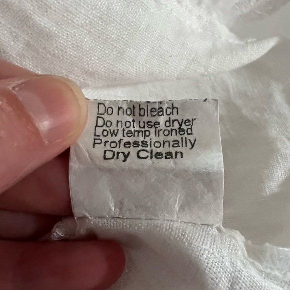 Terzi Millennio Linen Tunic Top Size Small Made in Italy Coastal Beach - Picture 8 of 8